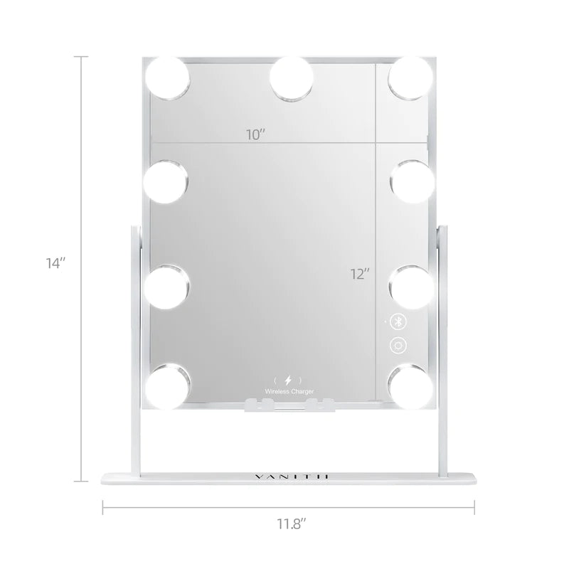 VANITII Fenair Hollywood Glow Vanity Mirror with Wireless Charging -9 Dimmable