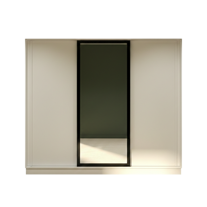 White Elegant 3 Doors Wardrobe