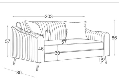Doka Corner / 3+2 Sofa