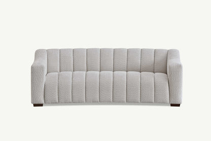 Astoria 3 Seater in Iron boucle & Oatmeal boucle