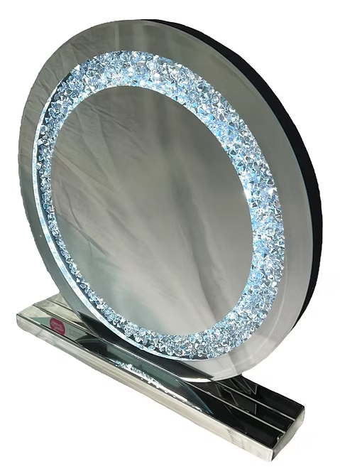 Circular Diamond Crush Mirror