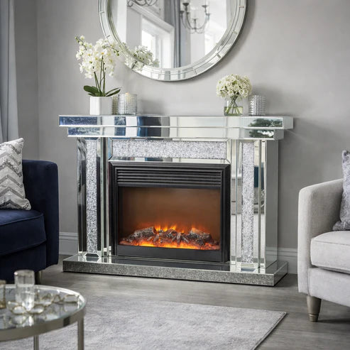 Crushed Diamond Fireplace