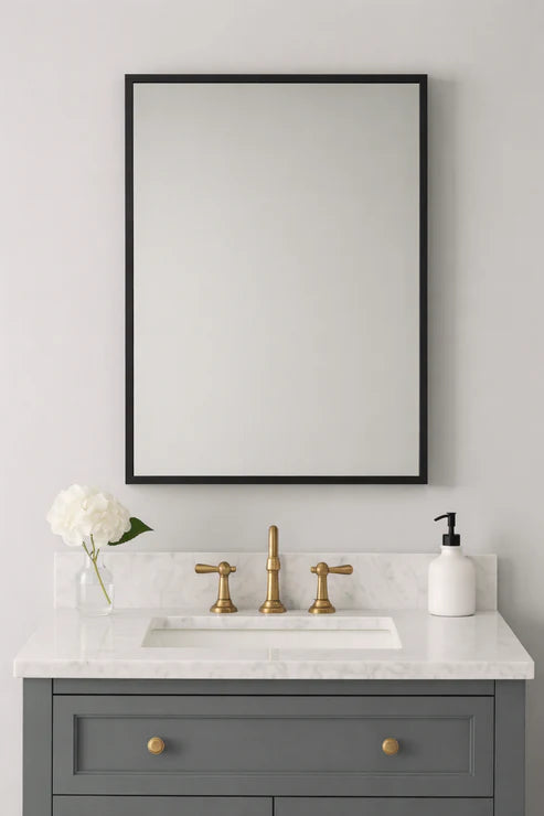 G-M004 - Golden/Black Wall Mirror
