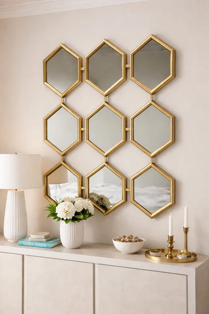 G-M007 - Gold/Silver Wall Mirror