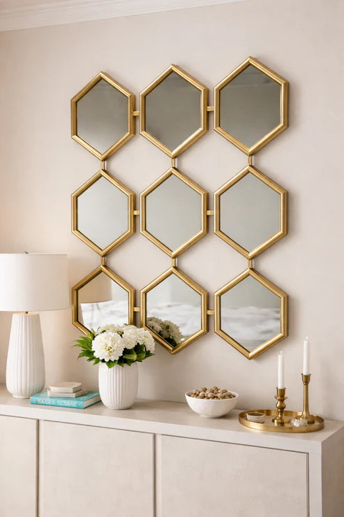G-M007 - Gold/Silver Wall Mirror