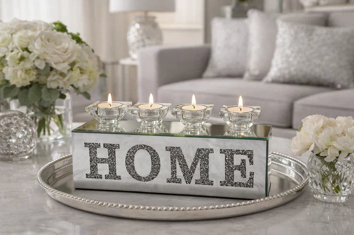 4H "HOME" Tealight Holder