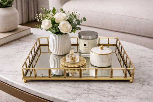 G-MT03 - Golden Mirror Tray