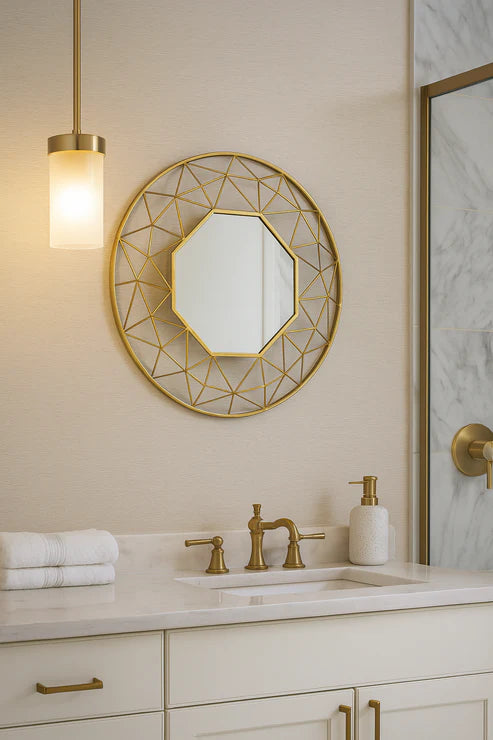 G-M002 - Golden Wall Mirror