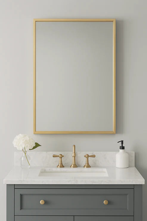 G-M004 - Golden/Black Wall Mirror