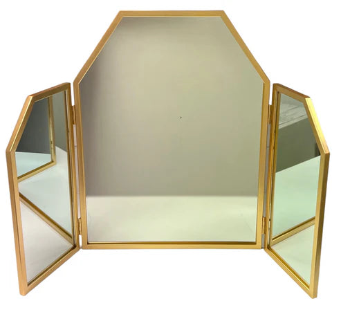 G-SY628 - Golden Tabletop Mirror