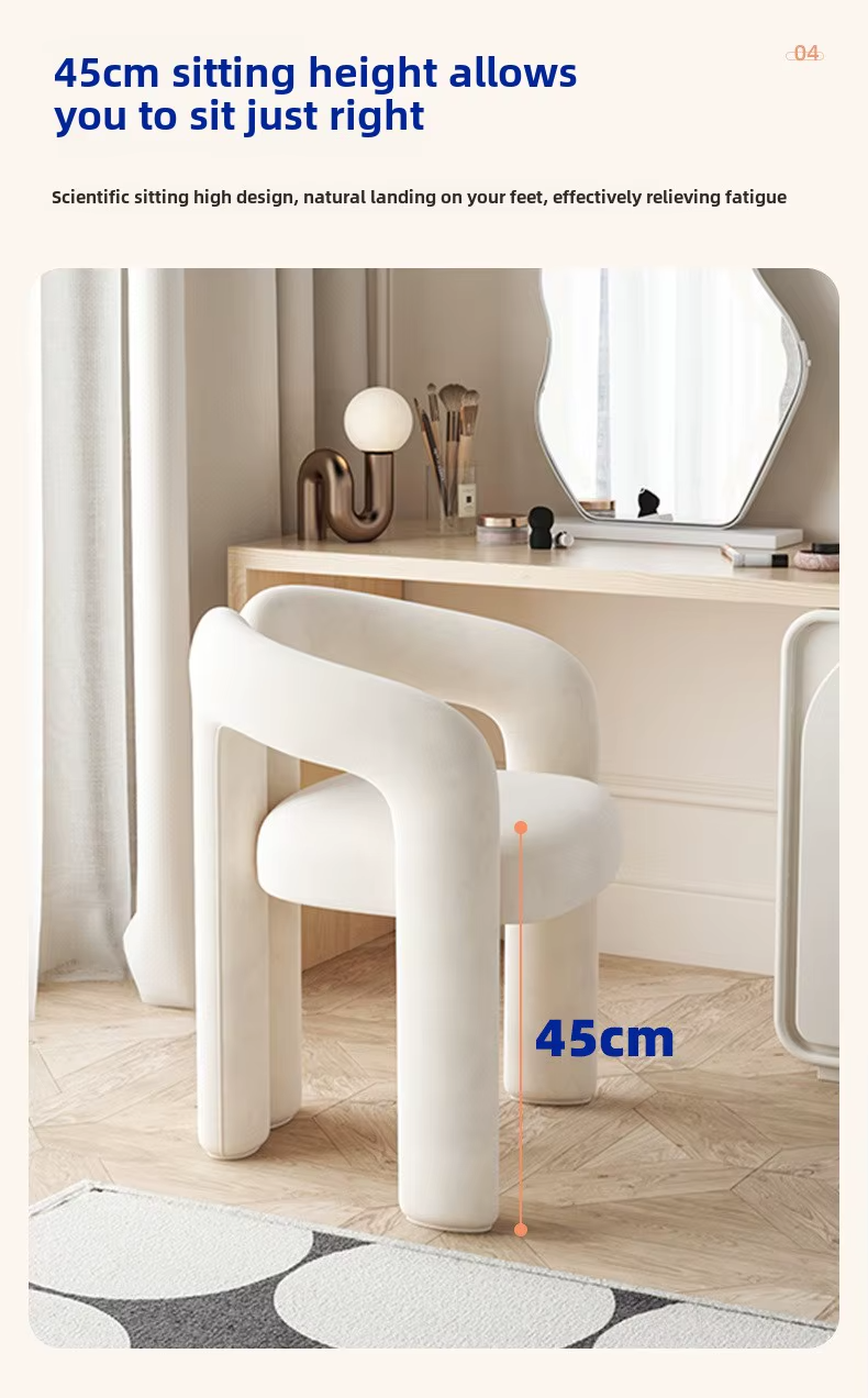 Teddy boucle chair - Comes in 4 colours