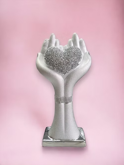 Hands Holding Diamonds Heart decoration Ornament